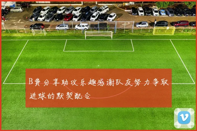 B费分享助攻乐趣感谢队友努力争取进球的默契配合